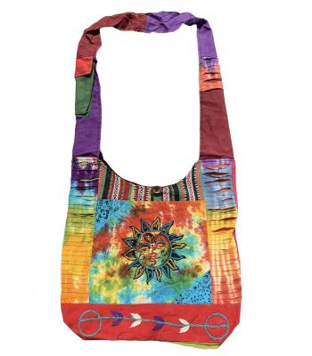 Rainbow Sun Embroidered Razor Cut Bag AGB771