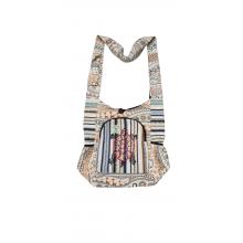Cotton Multi Patch Side Pocket Zip Turtle Bag KFC2792