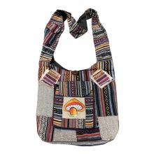 Cotton Patch EMB  Outside Pocket Mushroom Bag (RIB1371)