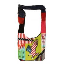 Hobo Crossbody Sling US Flag Eagle Bag (RIB905)