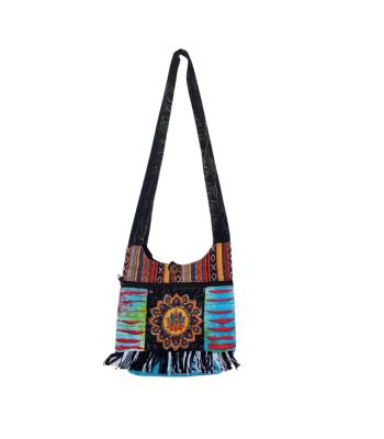 Cotton Fringe Mandala Lotus Mini Bag KFC2778