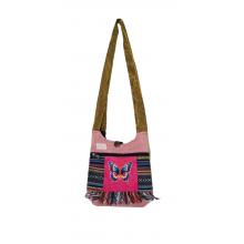 Cotton Fringe Dimond Butterfly Zip Mini  Bag KFC2787