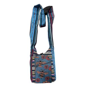 Cotton Bee and Flower Mini Sling Bag SR154