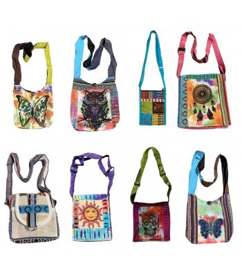 Cotton Hobo/ File Mini Bag Assorted 120 pcs $4.50 Each