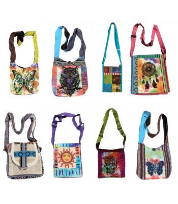 Cotton Hobo/ File Mini Bag Assorted 120 pcs $4.95 Each