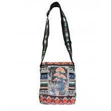 Cotton Multi  Mushroom Mini Messenger Bag RIB24951