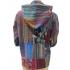 Cotton Multi Patch Zip up Hooded  Bohemian Mushroom Jacket (D505)