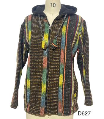 Cotton Multi thread Zip Hooded Fleece Lining Jacket (D627)