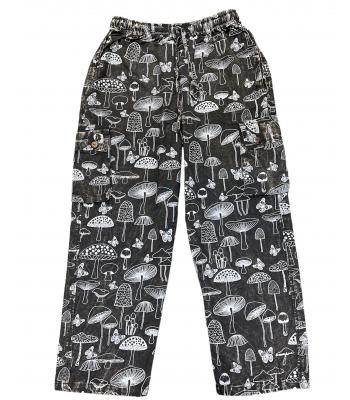 Cotton Black Mushroom Yoga Pant D701