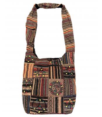 Cotton Ghary Multi Patchwork Hand Brush  Himalayan Bag KFC2705