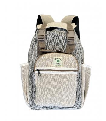 Cotton Hemp Double Strap Backpack KSE1187 