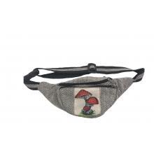 Cotton Hemp Triple Cherry Mushroom Fanny Bag (RIB2116)