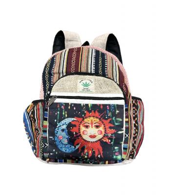 Cotton / Hemp Sun moon Mini Backpack RIB2146