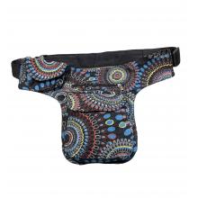 Cotton Embroiders  Blue Multi Fanny Pack RIB24202