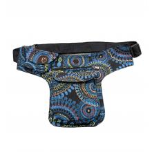 Cotton  Embroiders  Sea Blue  Fanny Pack RIB24203