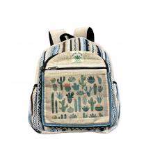 Cotton Hemp Cactus Mini Backpack RIB24232