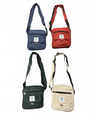 Himalayan Hemp Assorted Color Zip Side Bag SS2307