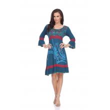 Cotton Emb Dress Wholesale (R512)