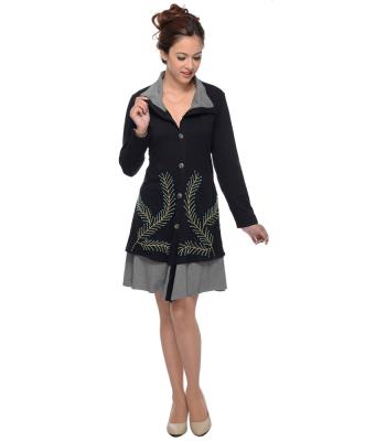 Embroidered Layered Jacket (LCD1512)