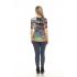 Women's Multi Jungle Print Half Sleeve Vneck   tops KS23376