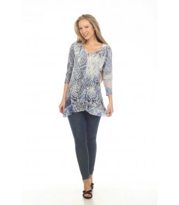 Women's Sky Blue Tunic (KV2216)