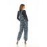 Cotton Denim Blue Butterfly Mushroom Overall Jumpsuit (D360)
