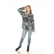 Cotton Razor Cut Snowfall Tie Dye Block Print Jacket D686