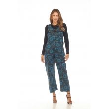 Cotton Denim Blue Multi Sun moon Jumpsuit Overall D929