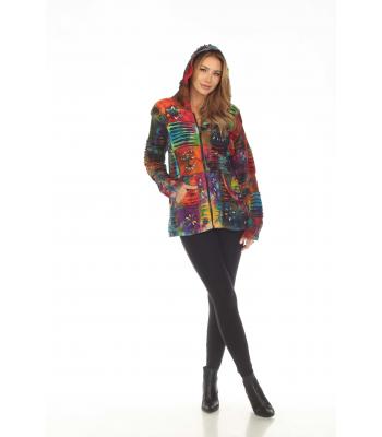 Cotton Patchwork Tie Dye wash Jacket  DI65