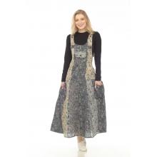 Cotton Patchwork Multi Tone Mushroom Overall Jumpsuit Dress DT77