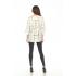 Women's B/W Dot line 3/4 Slv V neck Tunic KE2427