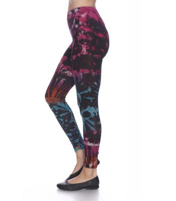 Rayon Tie Dye Leggings  (RS1718) PREPACKED