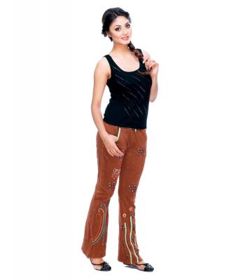 Brown Cotton Pants (TR342)